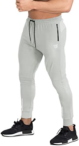 Zenwill MENS Govorići trening, atletičke hlače za teretane koji trče dukseve za muškarce sa džepovima sa patentnim zatvaračem