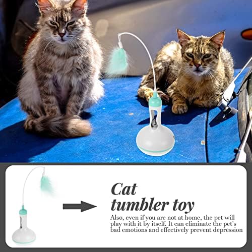 Patkaw Cat Tyy Cat Tumbler Toy Interaktivne mačke igračke s zvonom za vježbe igrača za kućne vježbe Moving Tumbler Cat Igračke za