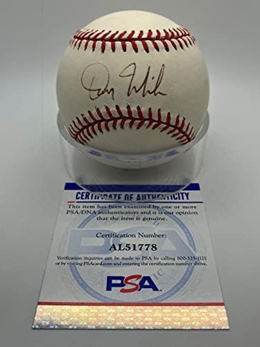 Dan Wilson Reds Mariners potpisan autografa službenog MLB bejzbol PSA DNK - autogramirani bejzbol