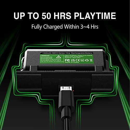 6amlifestyle 2 paketa punjiva baterija za kontroler za Xbox One / S / X i Xbox One Elite kontroler