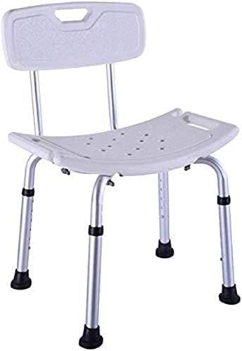 Ditudo tuš stolica za kupanje kupaonica s aluminijskom stražnjom stražnju visinu sjedala podesiva prenosni neklizajući hendikepirani