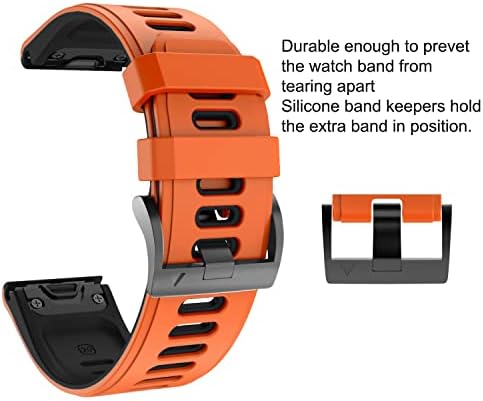 Nibyq Smart Watch Band za Garmin Fenix ​​7 7S 7x 6 6s 6x 5x 5 5s 3 3HR 935 945 Brzo izdanje EasyFit silikon 20 22 26mm narukvica
