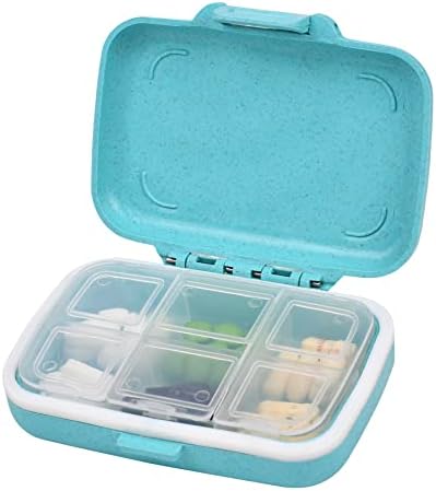 6 mreža dnevna putna kutija za pilule za pilule,uklonjiva kutija za pilule,džepna torbica mala kutija za pilule,dnevni prijenosni