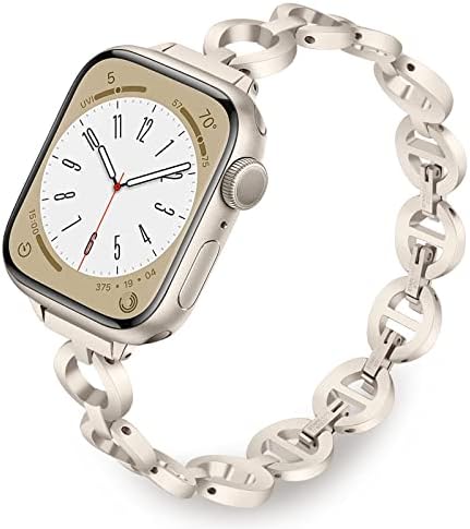 Trumirr opseg za Apple Watch serija 8 7 / SE Žene od nehrđajućeg čelika, kaimininski nakit od nehrđajućeg čelika za iwatch Apple Watch