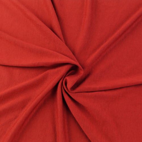 Red Scarlet Rayon dres rastezljiva pletena tkanina za vijke-10 metara