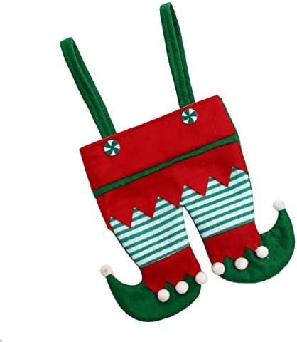 Qonioi Božić čizme Candy torbe poklon torbe čarapa punila za Božić Party Lovely, kreativan i jedinstven. Za višekratnu upotrebu, može