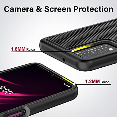 Ntzw T-Mobile Revvl V+ 5G slučaj: zaštitna futrola za telefon za teške uslove rada [2 Zaštita ekrana od kaljenog stakla] protuklizni