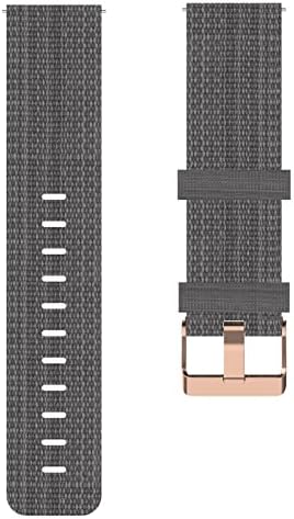 Disscool zamjenske trake za zapešće kompatibilne sa Garmin Forerunner 255S, 18mm najlon Podesiva meka silikonska narukvica sa brzim
