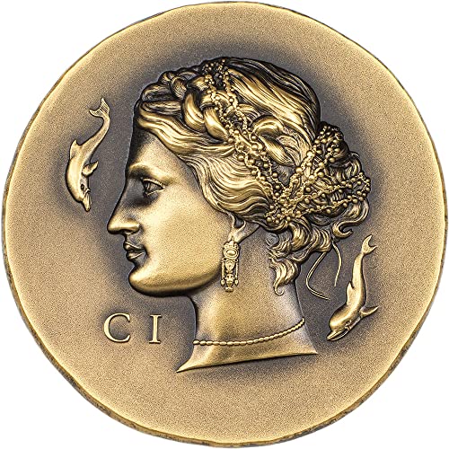 2023 DE Numizmatičke ikone Powercoin Arethusa 1 oz Gold Coin 250 $ Cook Islands 2023 Starinski finiš