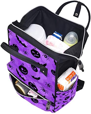 Halloween bundeve šišmiši i pauci Pozadina Baby Nappy torbe za promjenu torbe za mamu tata Baby Care