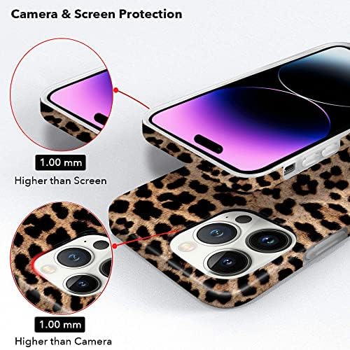 Hi Prostor kompatibilan sa iPhoneom 14 Pro Max Case Leopard Print 2022 Cheetah, Leopard Brown Case za žene Men Imd ShockPro Maxof
