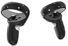 PSS CONTROLLER Grip Cover za oculus Quest 2 Silikonski zaštitni prsten Pribor Pribor Zaštitna rukava za ručak sa 2 palca, crna, Quest