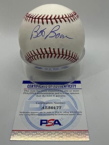 Bob Boone Phillies Angels potpisan autogram službeni MLB bejzbol PSA DNK * 77 - autogramirani bejzbol