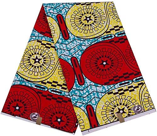 Afrička tkanina 6 Yard štampana Voštana tkanina Afrička Ankara tkanina za Party haljinu 6410