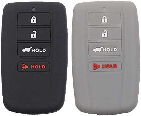 Btopars 2kom silikonska 4 dugmeta za ključeve zaštitna futrola bez ključa poklopac držača za ulazak kompatibilan sa Acura 2017