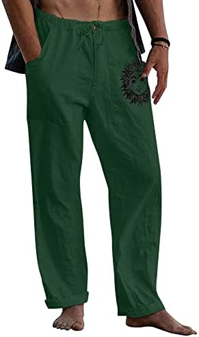 Mens Jogger Dukset Ležerne prilike i udobne casual pantalone pamučne pantalone za odštampane