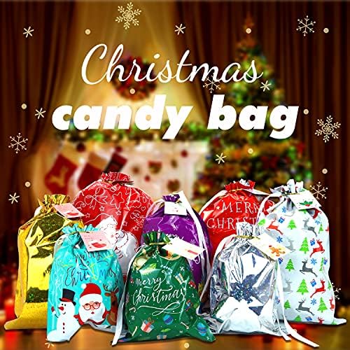 Božić torba Božić Drawstring poklon torbe, Božić candy bag, party Poklon wrap, dječje poklon torbe, 22kom razne Božić poklon pakovanje