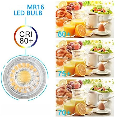 Edearkar MR16 G5. 3 LED sijalica 5W Super Bright COB Spotlight 5W 12v bez zatamnjivanja 6000K dnevna svjetlost Bijela, pogodna za