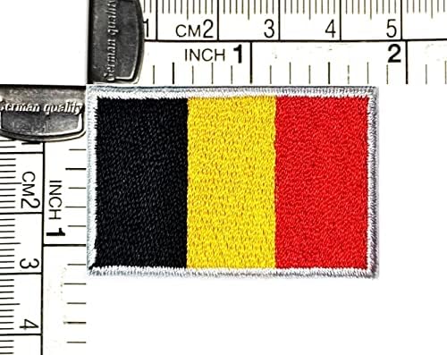 Kleenplus 1.2x1.7 inča. Zemlja Belgija flaster nacionalne zastave zakrpe za DIY grb kostima uniforma taktička vojna vezena značka