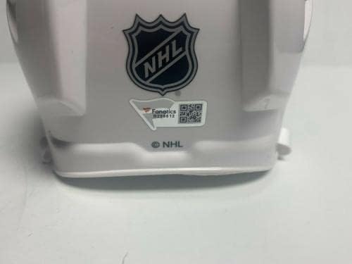 Sonny Milano potpisao Ducks Hockey Mini-Helmet Fanatics B298612 - potpisani NHL šlemovi i maske