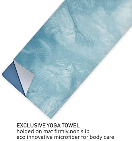 Pokrivač sa agencijama, plavo-nebo-vode-ripple yoga ručnik joga ručnik yoga ručnik