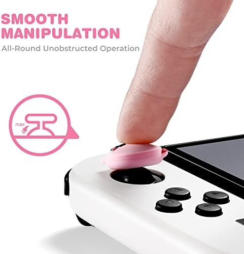 Switch držači za palac kape džojstika kompatibilne sa Nintendo Switch/OLED/Lite Kirby kontrolerom, PALPOW Cute Silicone Analog Stick