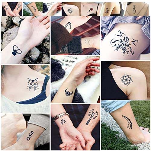 Zqftzq privremene tetovaže za žene, Tatuajes Temporales žena, dugotrajne vodootporne realistične naljepnice za tetovažu leptira od