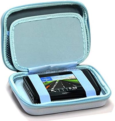 Navitech svijetlo plava tvrda GPS torbica kompatibilna sa Tomtom Car Sat Nav Start 52 Lite, 5