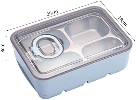 ZHUHW kutija za ručak kutija za ručak od nerđajućeg čelika odvojena pregrada kuhinjski pribor Kancelarijska kutija za ručak