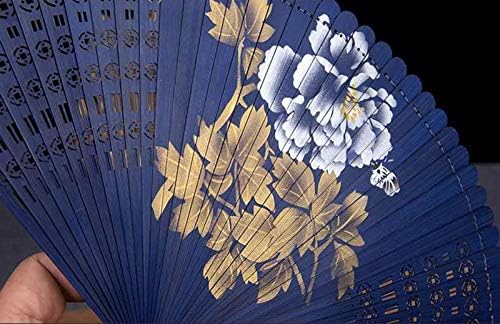 OGGO kineski ventilator, klasični bambus šuplji izrezvan sklopivi ventilator ventilatora s reselom i za ples, vjenčanje, rođendan,