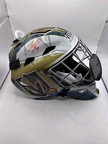 LOGAN THOMPSON Vegas Golden Knights potpisan Auto Full Golman maska fanatika COA-autograme NHL kacige i maske