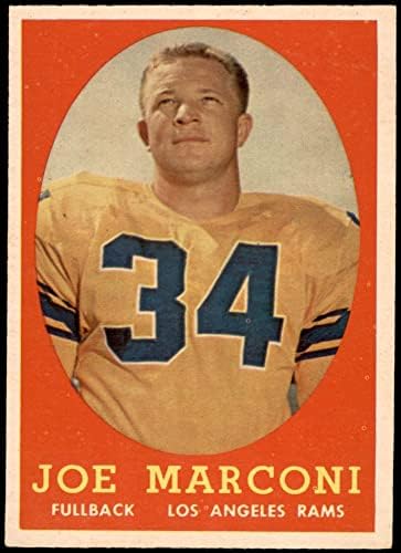 1958. Topps 63 Joe Marconi Los Angeles Rams Nm Rams West Virginia