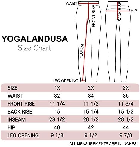 Yogalandusa ženske joge vježbanje - plus veličina visokih struka 4-smjera s džepom sa patentnim zatvaračem casual gaće