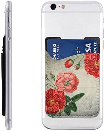 GAGADUCK Vintage Cvjetni ljepljivi džepni džep za mobitel Stick na kartici Nosač za ličnu kartu kartice Kompatibilan je s većinom