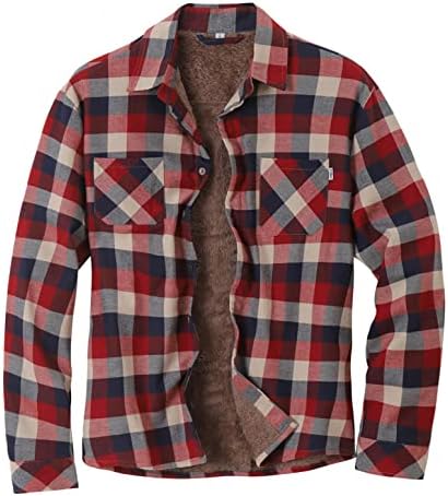 Muška košulja za toplu kapuljaču podstavljene jakne zatvarači zupčani termički obloženi gumb niz jakne Muške dukseve