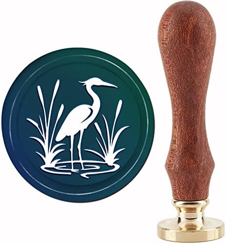 CRPPIRE Bird Wax brtvena pečata Heron Vintage brtveni vosci TRAJN 30 mm retro pečata od mesinga za mesingane glave za povratne informacije