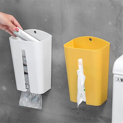Uqiangy kutija za odlaganje tkiva zidni držač papirnih ubrusa kutija za sortiranje kesa za smeće tanke kante za odlaganje sa poklopcima