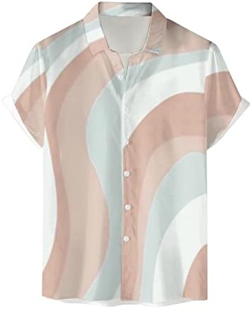 Ljetne košulje za muškarce Ležerne prilike kratkih rukava gore Vintage ljetne havajske majice za odmor na plaži