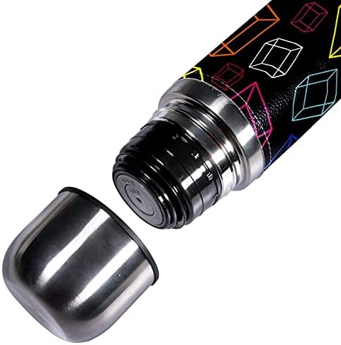 SDFSDFSD 17 oz Vakuum izolirane boce od nehrđajućeg čelika Sportska kavana PUTNICA ŠILA FIKSNA KUĆA Omotana BPA besplatno, kvadratni