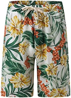Muške visoke kratke hlače za daske za muškarce ljetne štampane kratke hlače labave Ležerne kratke kratke hlače s vezicama s patentnim