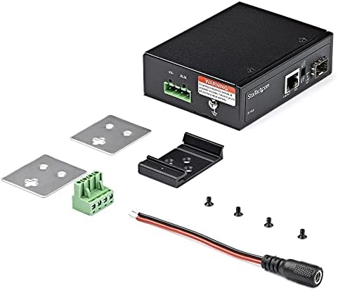 Starch.com Poe + industrijsko vlakno za Ethernet Media Converter 60W - SFP do RJ45 - Singlemode / Multimode Fiber do bakra Gigabit