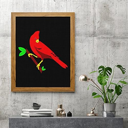 North American Red Birds Round Diamond Painting crtanje slike kompleti sa Frame Arts zanat za kućni zid dekor