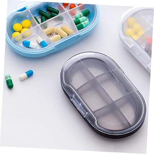 Healeved 1pc kutija za pilule Organizator pilula kutija za pilule kontejner za pilule Crni kontejneri za pilule