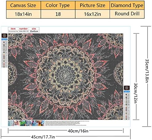 Crna mandala 5d DIY Dijamantna slika Estetska indijska hipi mandala boemijski vez za rezanje limena za crtanje zanata za kućnu spavaću