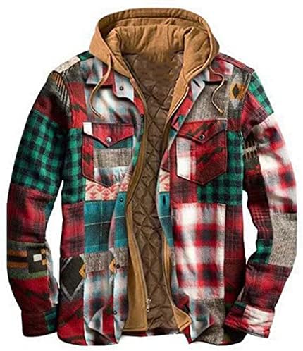 Flannel jakne sa duksevima za muškarce za muškarce HOODIE jakna crna kandidaka za muškarce Muške prekrivene jakne majica dugih rukava