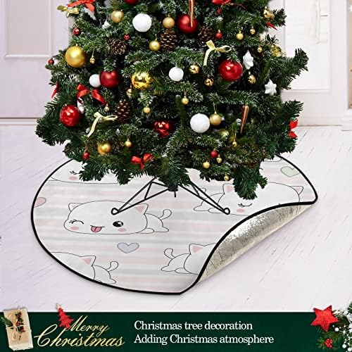 Xigua Slatki psi Božićno stablo Mat vodootporan stalk za upijajući nosač stalka za stalku Mat za zaštitu od poda Božić za kućnu ponudu,