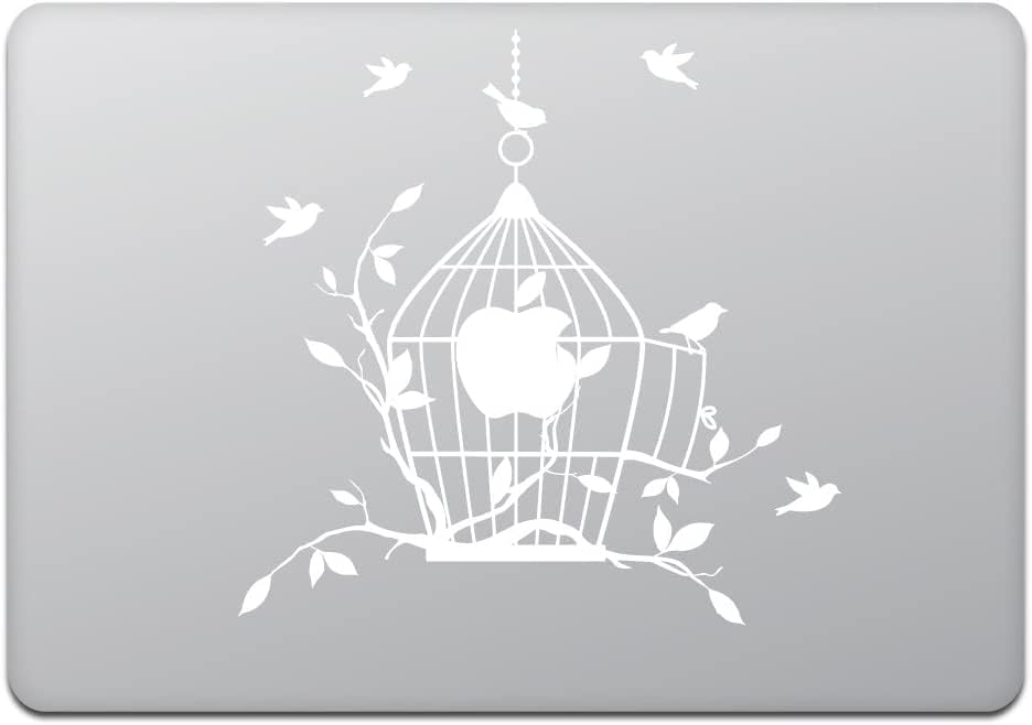 Ljubazna trgovina MacBook Air / Pro 11/13 inčni macbook naljepnica Birdcage Bird Otvori ptice Besplatno otvoreno kavez za ptice 11