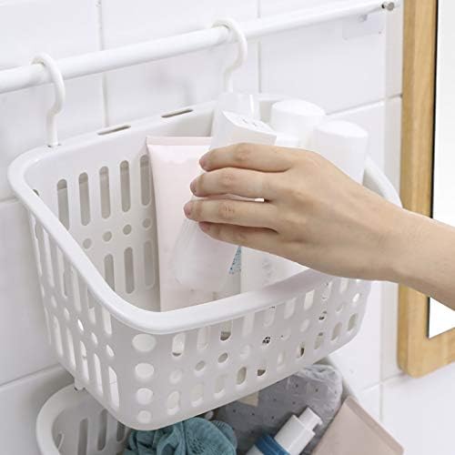 Komior plastična košarica za tuširanje sa kukom za kupatilo Kuhinjski držač za pohranu, povezivanje Organizator Košarica Caddy Baš