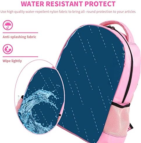 VBFOFBV Unisex ruksak za odrasle sa za putovanja, japanska jednostavna kišna mornarica plava