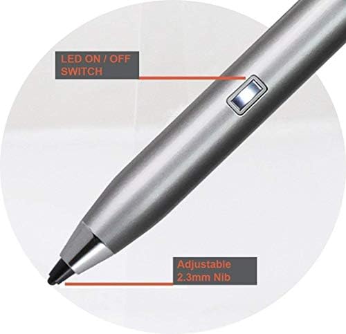 Bronel Black Mini fine tačke digitalne aktivne olovke za stylus kompatibilno sa ASUS Zenbook 14 | Asus Zenbook 14 UM431DA